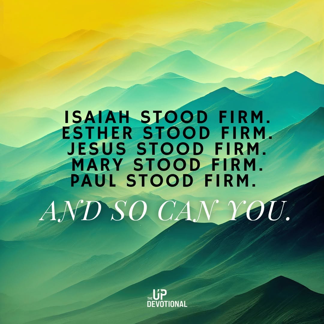 Standing firm