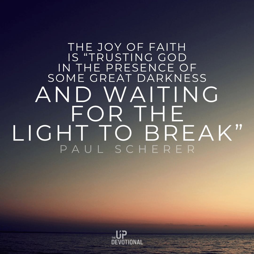 Waiting for the light to break