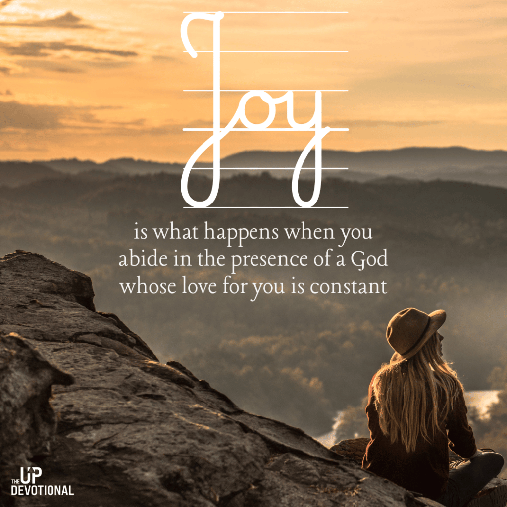 Joy is what happens&nbsp;when